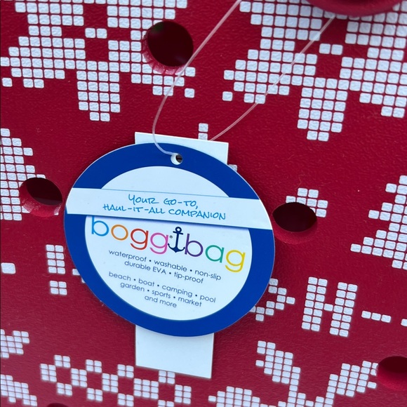 BOGG BAG Red Tote with White Pattern - Picture 7 of 16